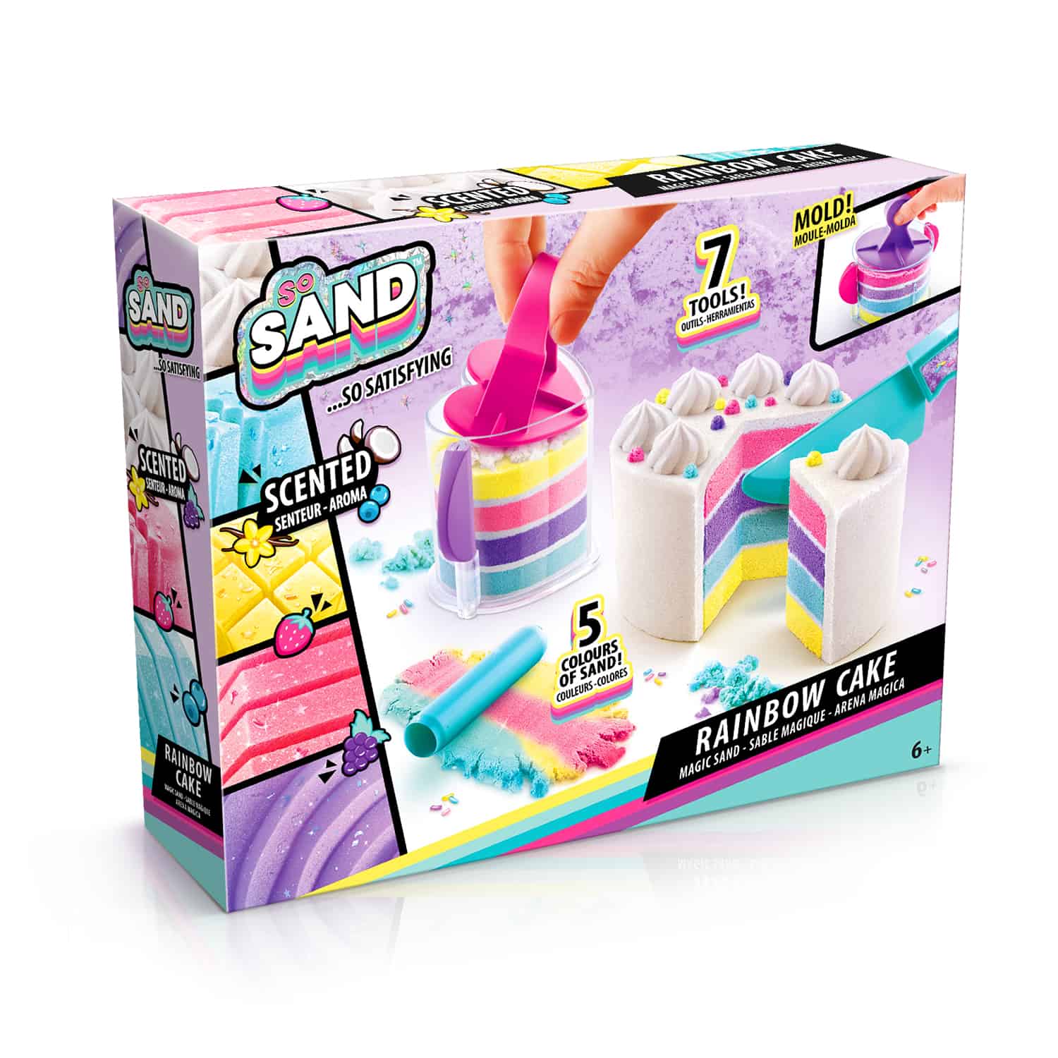 So Sand DIY Rainbow Cake Kit - Canal Toys USA