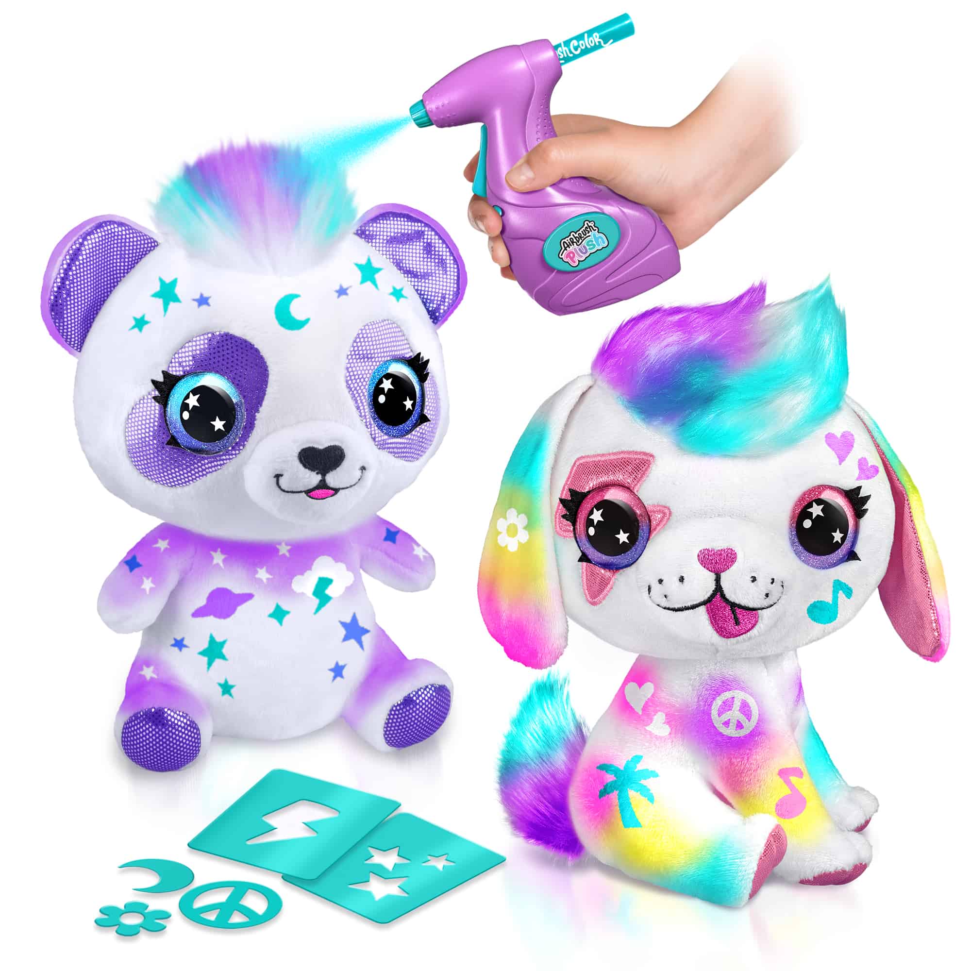  Canal Toys Personalize Airbrush Plush Large Puppy! Decorate,  wash, Repeat! Customize Your own Spray Art Plush with Markers, Battery  Powered Airbrush and 100+ Stencils. Ages 6+ : Everything Else