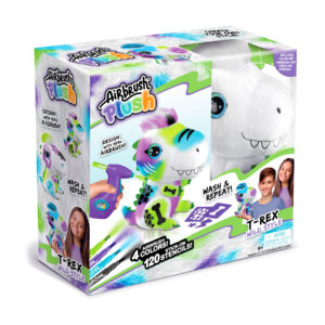 Airbrush Plush Puppy, Decorate Over + Over, 4 Wash-Off Chalk Pens, Battery  Powered Airbrush, 100+ Sticker Stencils. For Ages 6+